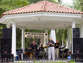 St. Augustine Jazz Society in the Plaza in St. Augustine