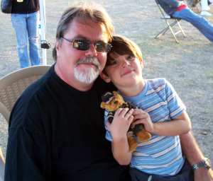 Taylor and Grandpa Jim Stafford at the Lincolnville Festival 2009