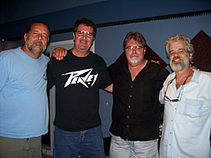 Dave Besley, Kurt Johnston, Jim Stafford and Gove Scrivenor at Eclipse Recording Company