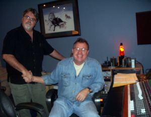 Jim Stafford with Steve at Eclipse Recording Company