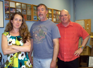 Krysta Brown, Wayne Johnston and Dan Bagan at Eclipse Recording Company