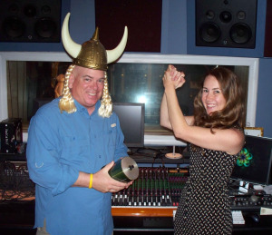 Krysta Brown and Dan Bagan at Eclipse Recording Company
