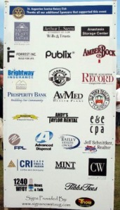 Sponsors of the Rhythm and Ribs Festival 2010