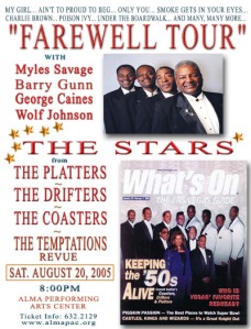 The Platters Farewell Tour poster