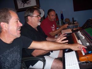 In the studio at Eclipse Recording Company in St. Augustine Fl.