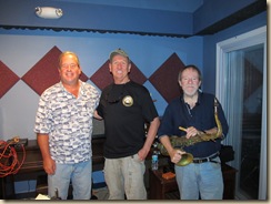 Walt Kulwicki, Eli Grimes and Hurricane Rick Johnson at Eclipse Recording Company
