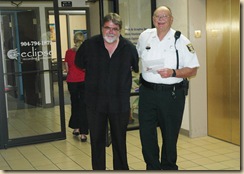 Jim Stafford under arrest